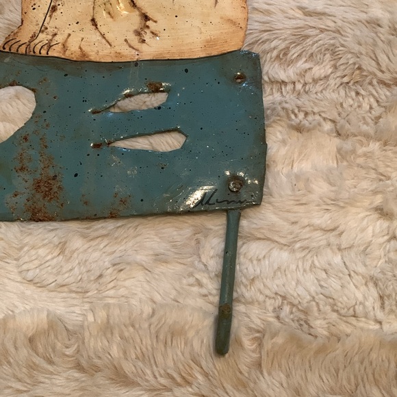 Vintage “Cats” Metal Folk Art Hanger - Picture 5 of 5
